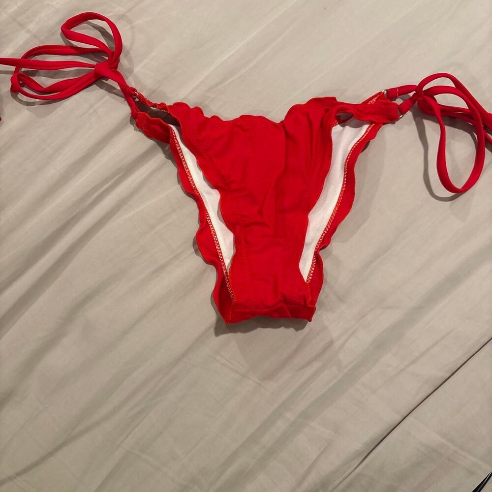 Shein Women's Red Bikini-and-tankini-bottoms